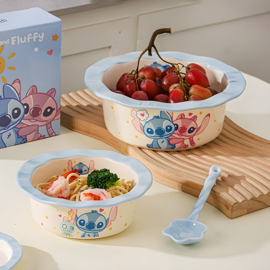 Stitch Porcelain Set 6 Pcs